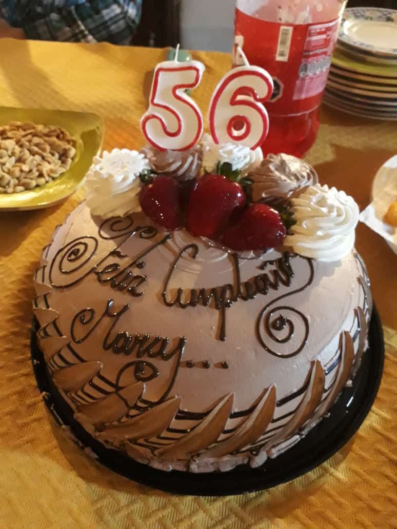 56주년 기념 케이크