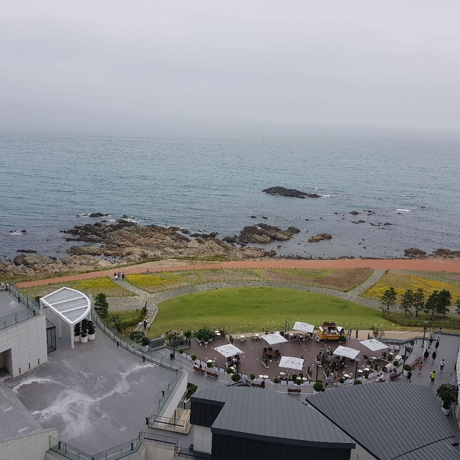 해운대 바다를 한눈에 담을 수 있는 웨스틴 조선 부산의 전경