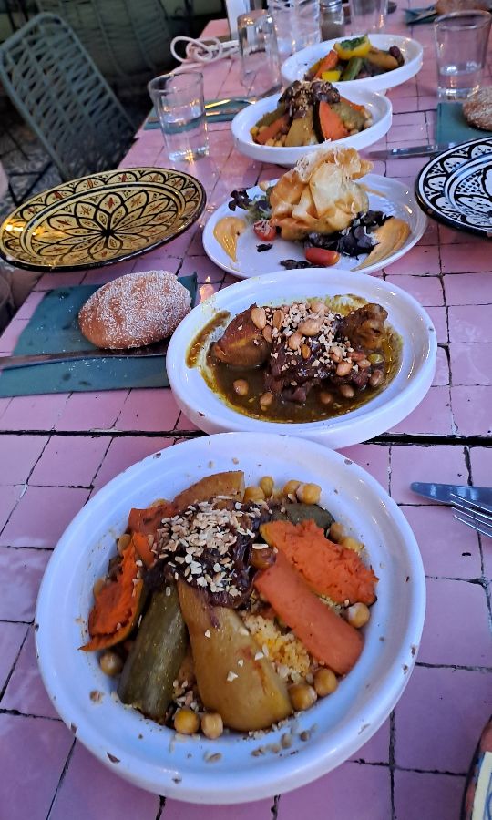 다양한 모로코 전통 요리