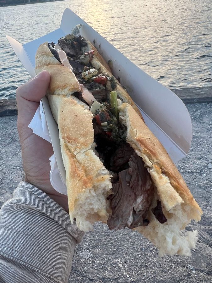 페피토 샌드위치의 단면