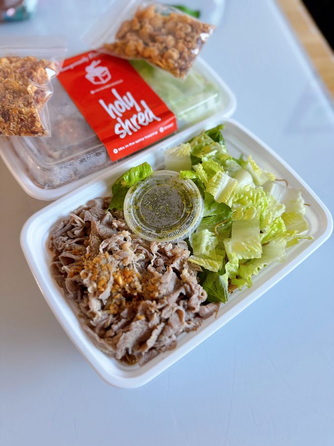 슬라이스 소고기 국수의 아름다운 자태