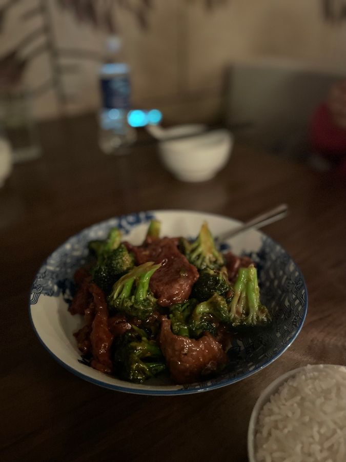 소고기 브로콜리 볶음의 먹음직스러운 모습