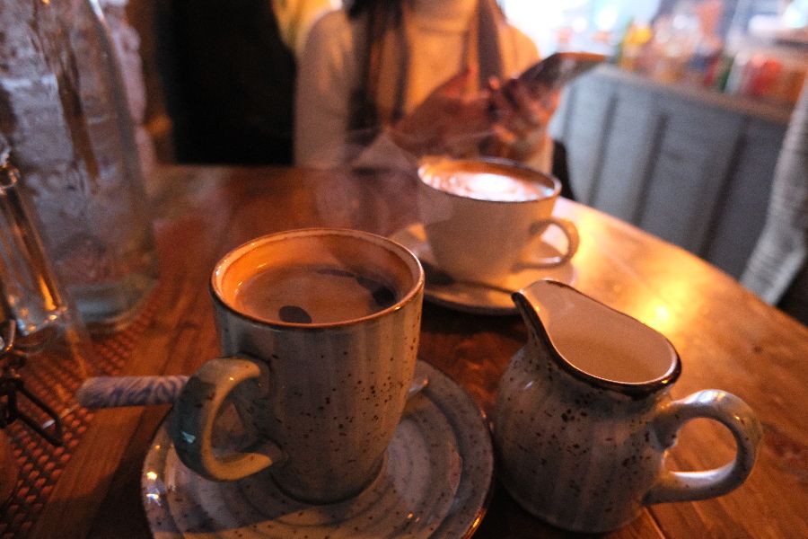 따뜻한 커피 한 잔