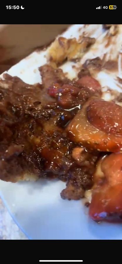 화려한 와플 디저트