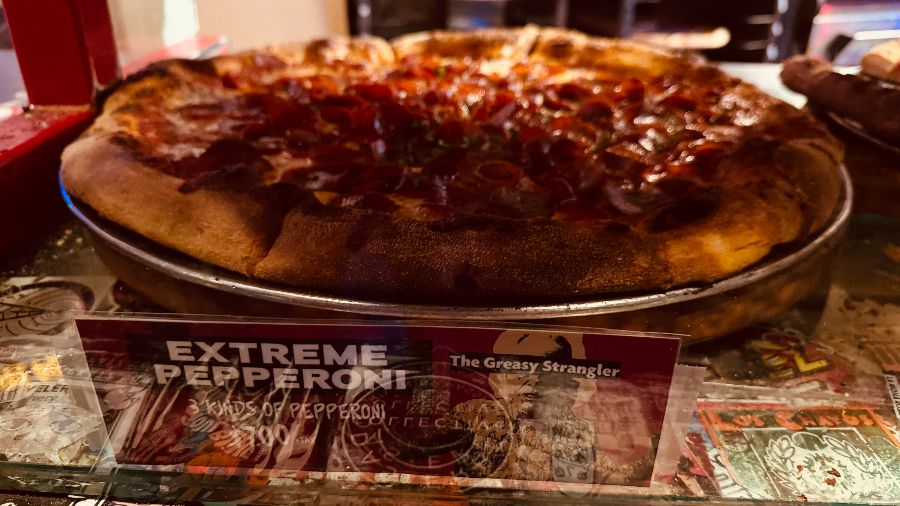 다양한 피자 쇼케이스