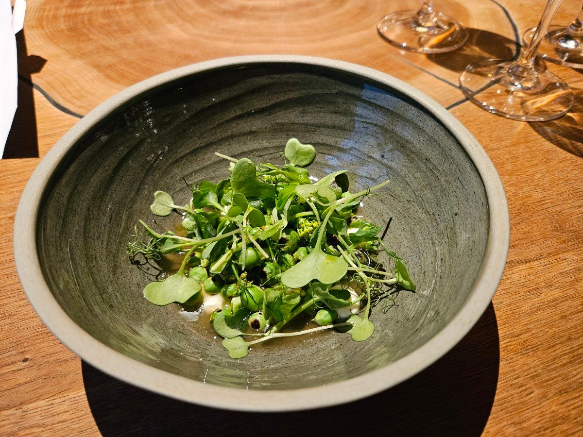 섬세한 플레이팅이 돋보이는 요리