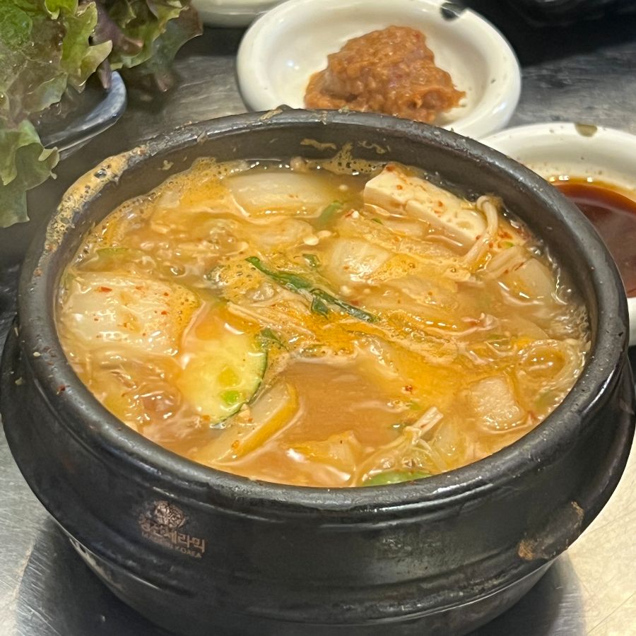 구수한 된장찌개의 비주얼