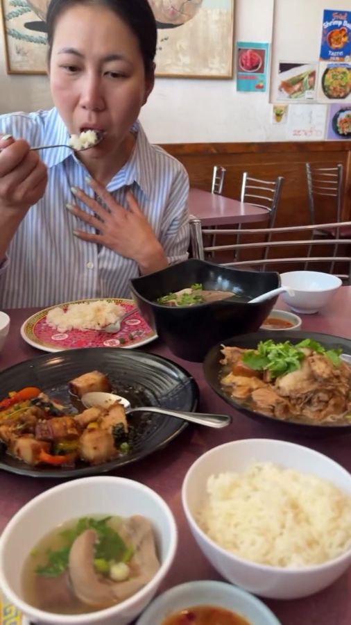 다양한 태국 음식 메뉴