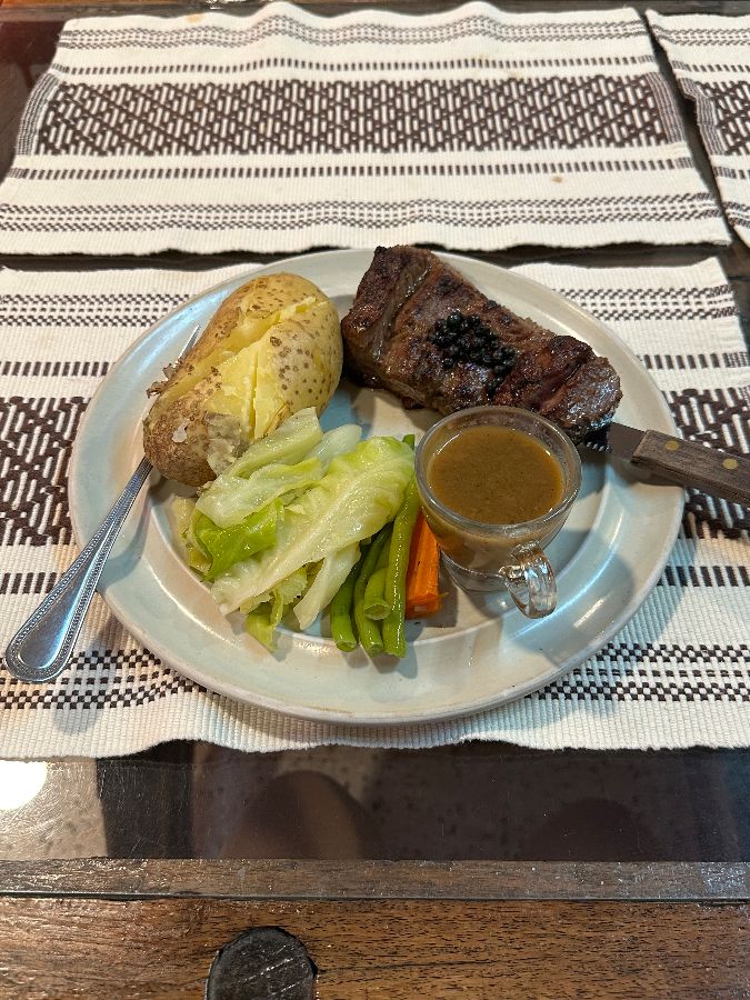 스테이크와 가니쉬