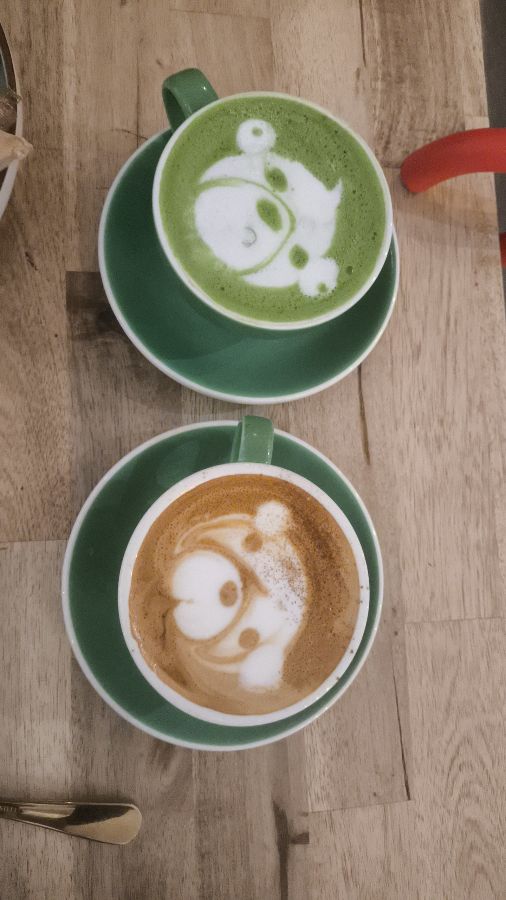 로제 말차 라떼와 아메리카노