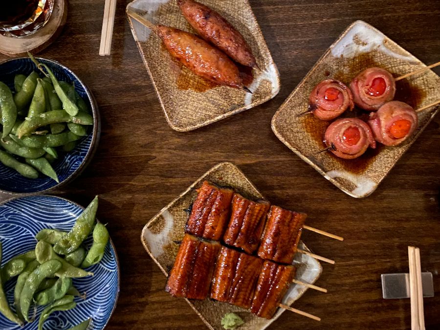 꼬치와 에다마메