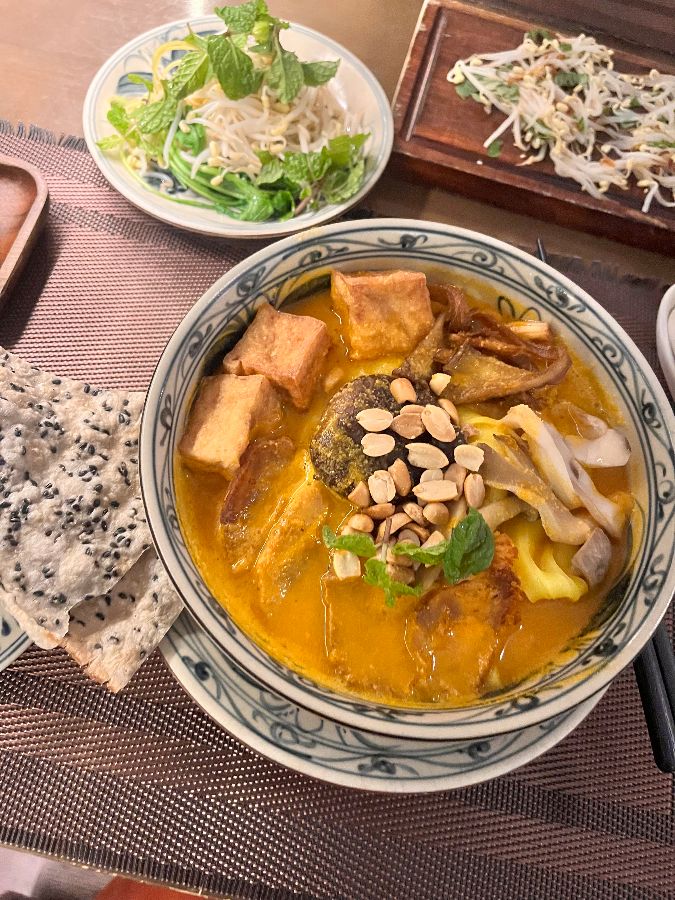 미꽝 요리의 클로즈업 사진