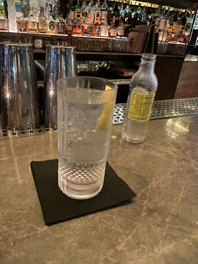 시원한 진토닉 한 잔