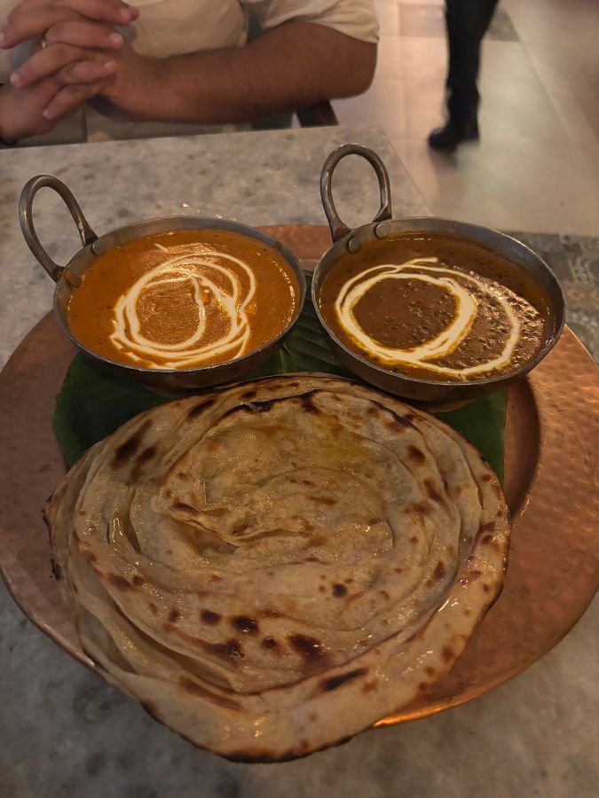 인도 전통 커리와 빵