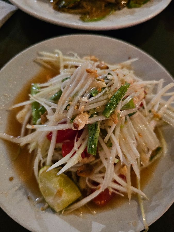 싱그러운 쏨땀의 모습