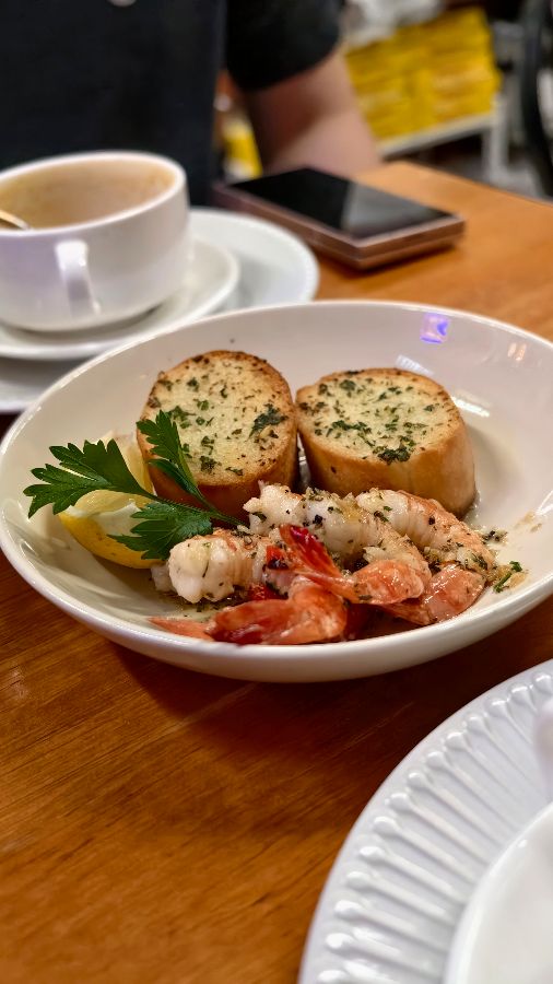 갈릭 브레드와 스프