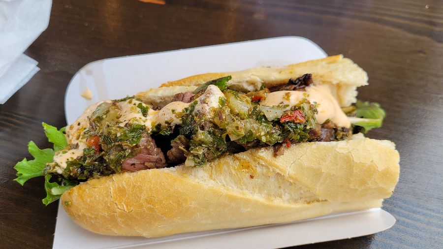 페피토 샌드위치의 클로즈업