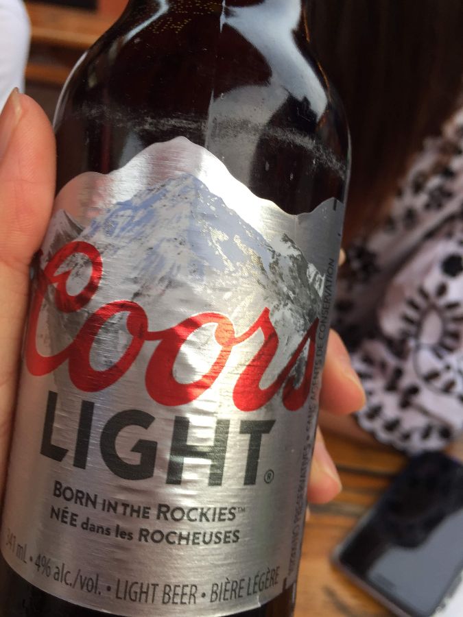 쿠어스 라이트 맥주병