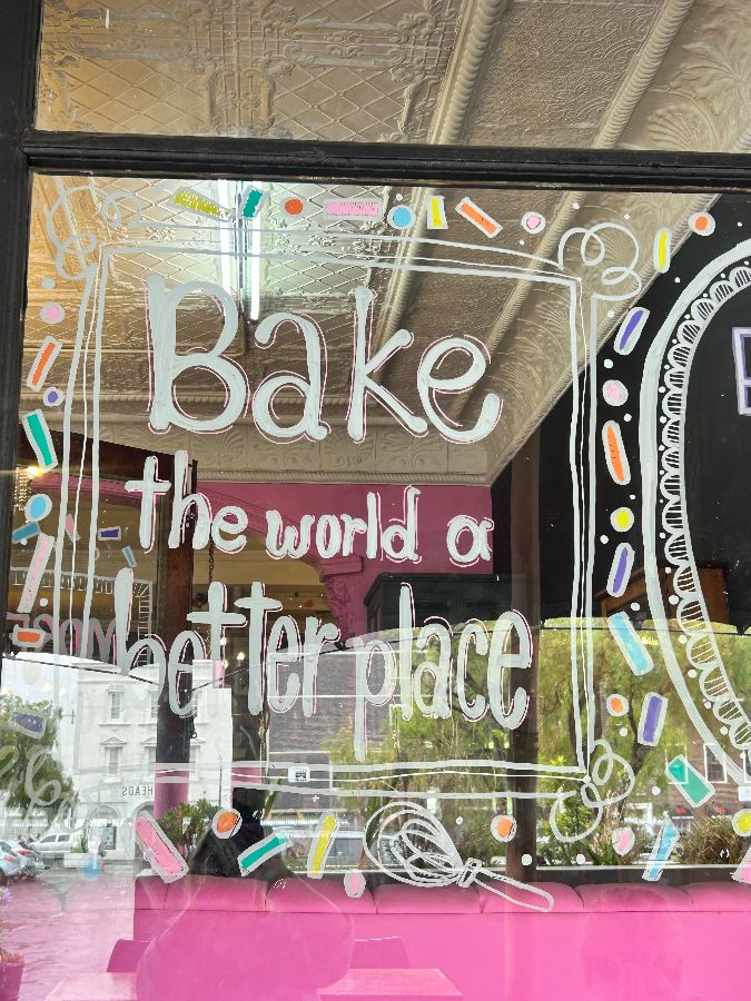 가게 유리창 문구