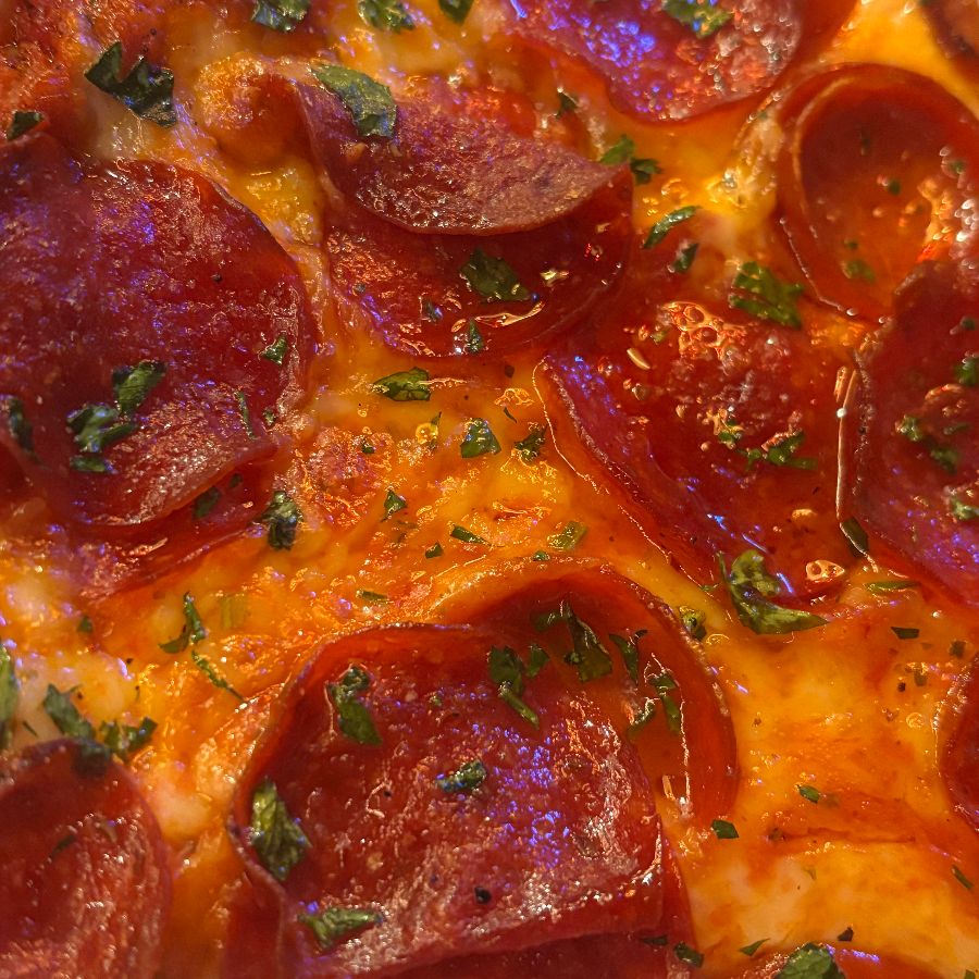 페퍼로니 피자 클로즈업