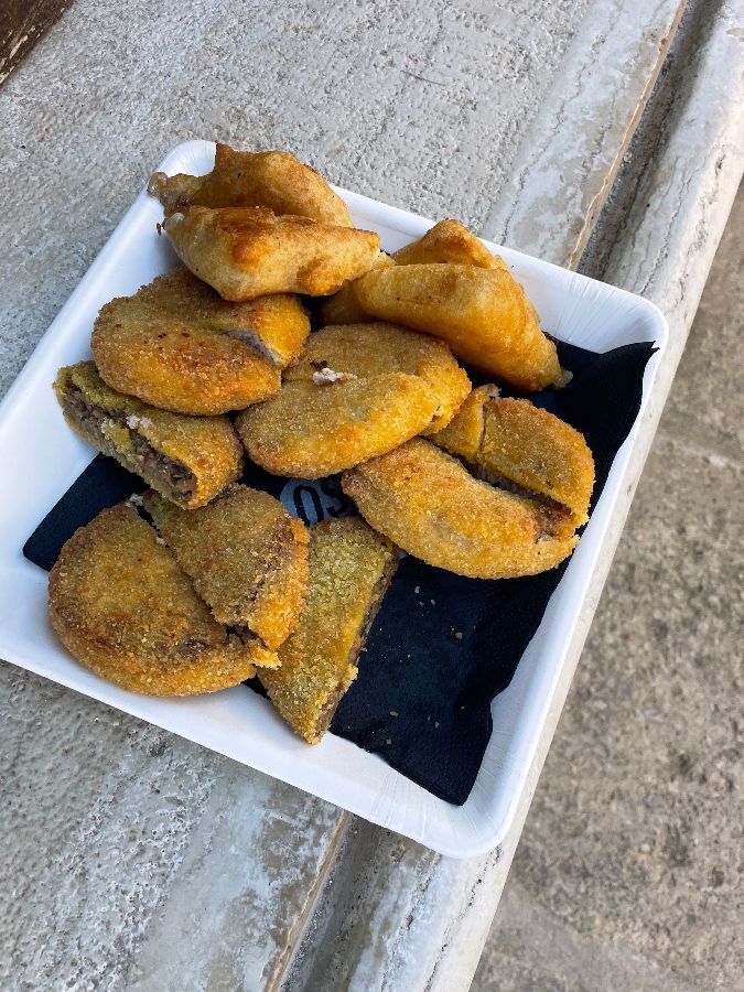 오스테리아 아이 푸니의 튀긴 음식