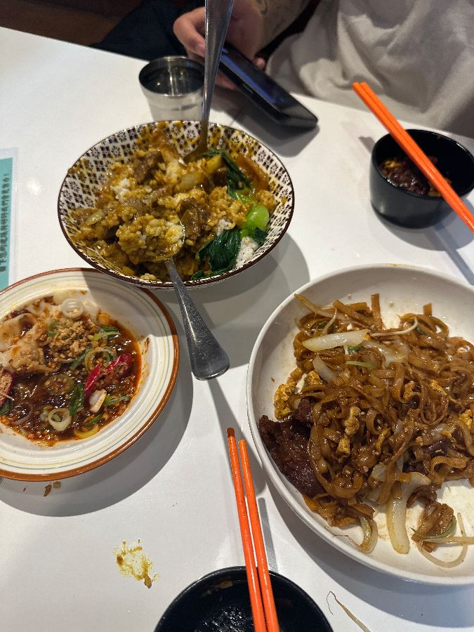 테이블 위의 음식