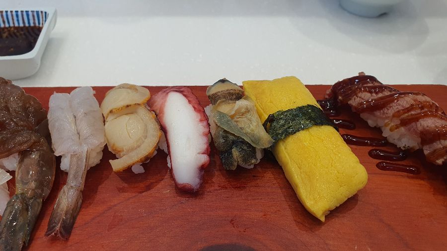 다양한 종류의 초밥