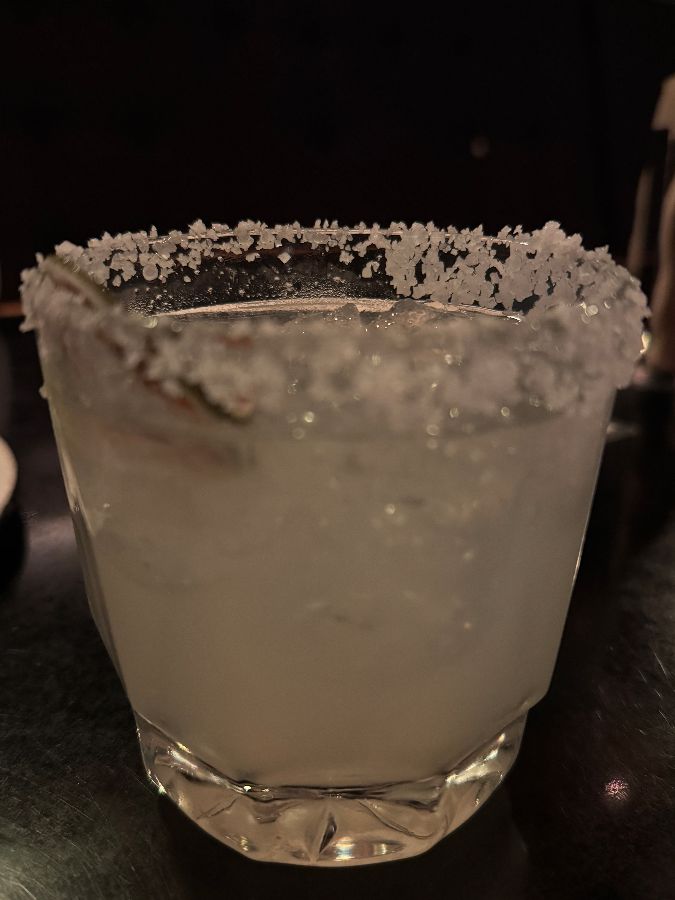 소금 묻은 칵테일 잔