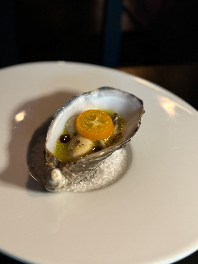 신선한 굴 요리