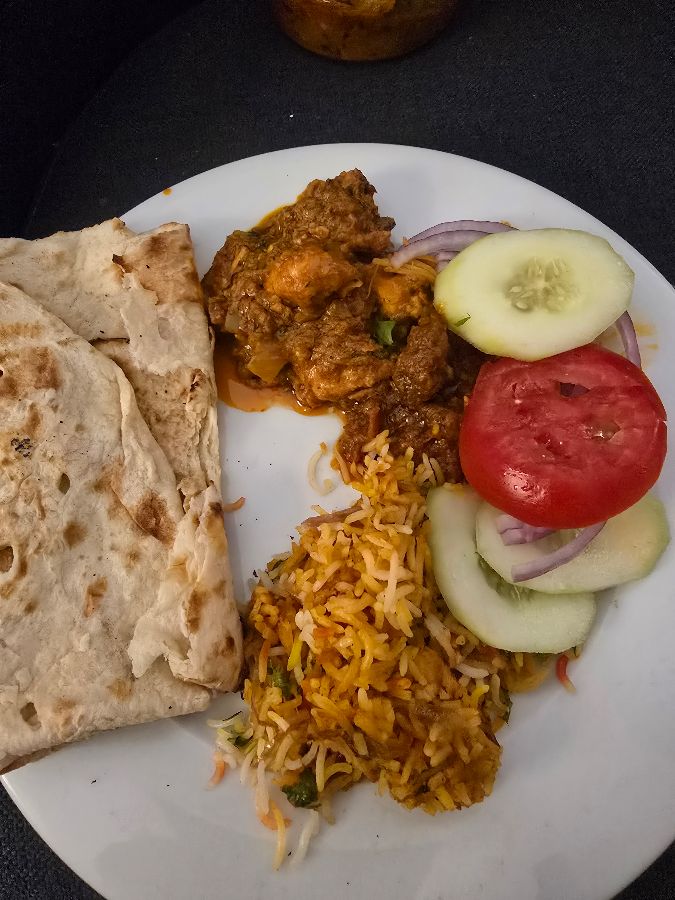 인도 음식 한 상 차림