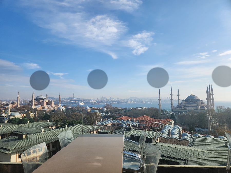 레스토랑에서 바라본 이스탄불 시내 전경