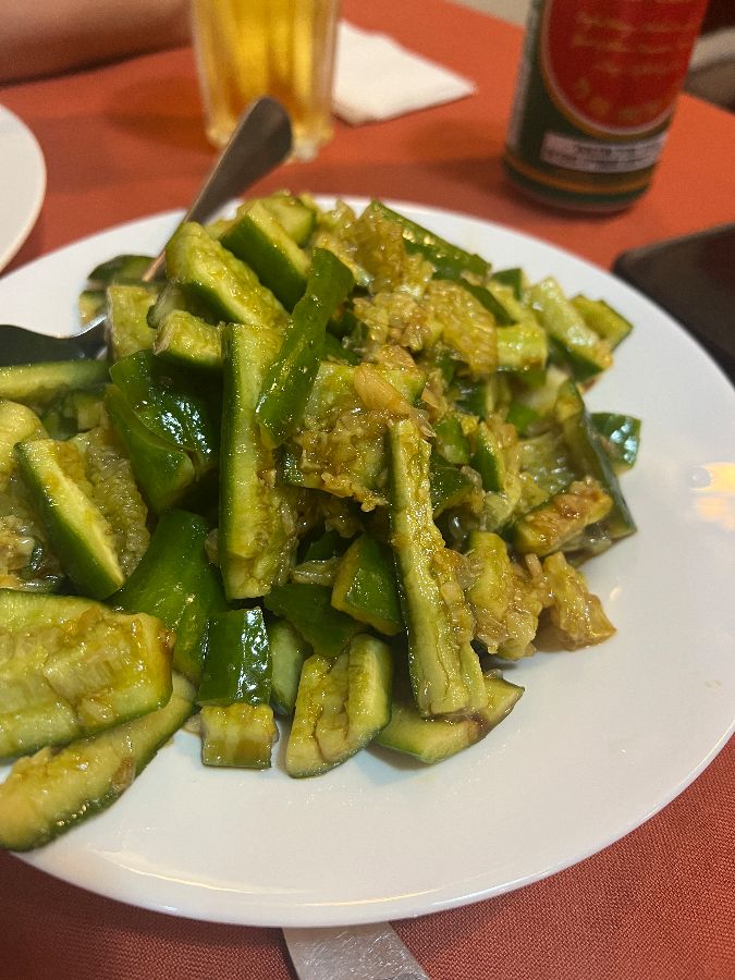 롱싱의 새우 야채 볶음