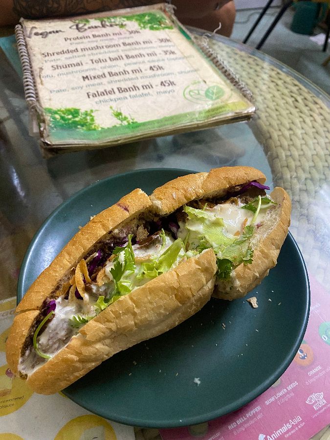 속이 꽉 찬 푸짐한 단백질 반미