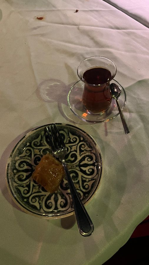 터키식 차와 디저트