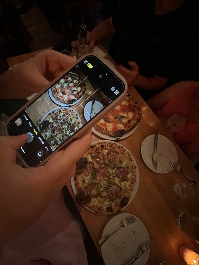 피자 사진 촬영