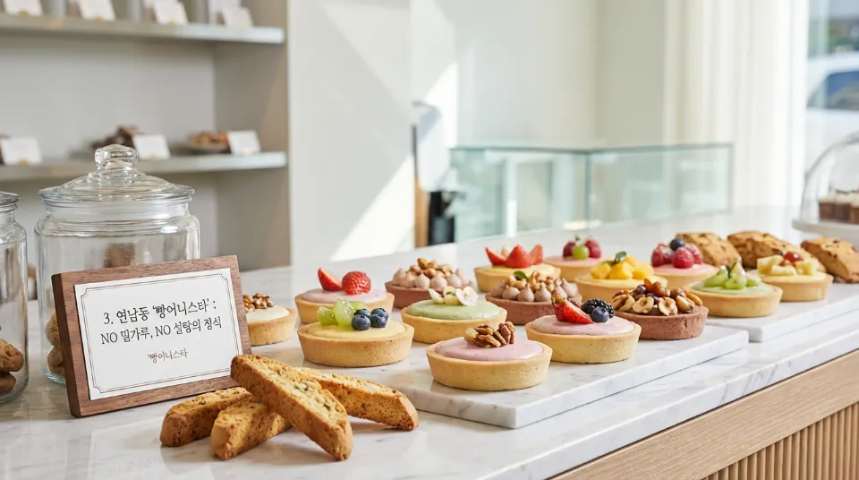 3. 연남동 '빵어니스타': NO 밀가루, NO 설탕의 정석