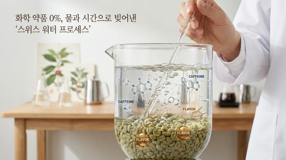 화학 약품 0%, 물과 시간으로 빚어낸 '스위스 워터 프로세스'