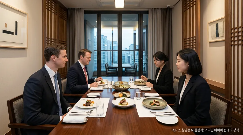 TOP 2. 청담동 M 한정식: 외국인 바이어 접대의 정석